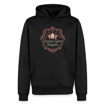 Boho Yoga Spirituelles Geschenk Für Yogis Achtsame - Männer Premium Bio Hoodie - Schwarz - Vorne - Nico (187cm)
