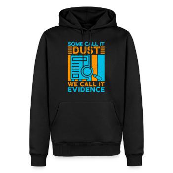 Forensic Science Major Call It Evidence Forensics - Men’s Premium Organic Hoodie - black - Front - Nico (187cm)