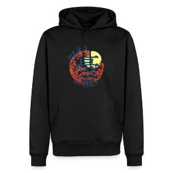 Japan Hero since September 1982 Geburtstaggeschenk - Männer Premium Bio Hoodie - Schwarz - Vorne - Nico (187cm)