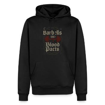 Goth Gym Sombre Fitness Alternative Training Gothique - Sweat à capuche Premium bio Homme - noir - Devant - Nico (187cm)
