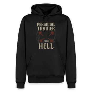 Goth Gym Dark Fitness Alternatives Training Gothic - Männer Premium Bio Hoodie - Schwarz - Vorne - Nico (187cm)