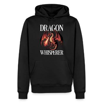 Créatures mythiques de dragon fantastique - Sweat à capuche Premium bio Homme - noir - Devant - Nico (187cm)
