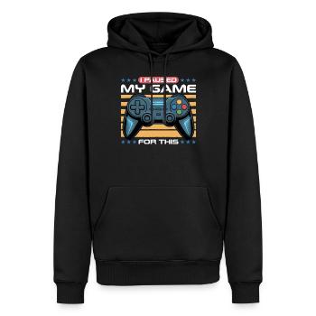 Gamer Gaming Controller Video Game - Männer Premium Bio Hoodie - Schwarz - Vorne - Nico (187cm)