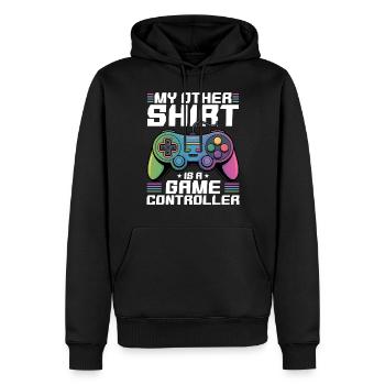 Gamer Gaming Controller Video Game - Männer Premium Bio Hoodie - Schwarz - Vorne - Nico (187cm)