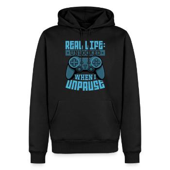 Gamer Gaming Controller Video Game - Männer Premium Bio Hoodie - Schwarz - Vorne - Nico (187cm)