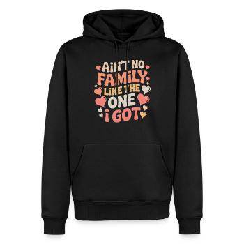 Keine Familie Wie Meine Liebe Familie - Männer Premium Bio Hoodie - Schwarz - Vorne - Nico (187cm)