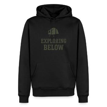Speleologie Cave Science Caving Student Geology - Männer Premium Bio Hoodie - Schwarz - Vorne - Nico (187cm)