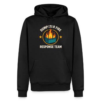 Dumpster Fire Response Team - Men’s Premium Organic Hoodie - black - Front - Nico (187cm)