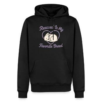 Lapin Maman Lapin Sauvetage Adopter, Acheter - Sweat à capuche Premium bio Homme - noir - Devant - Nico (187cm)