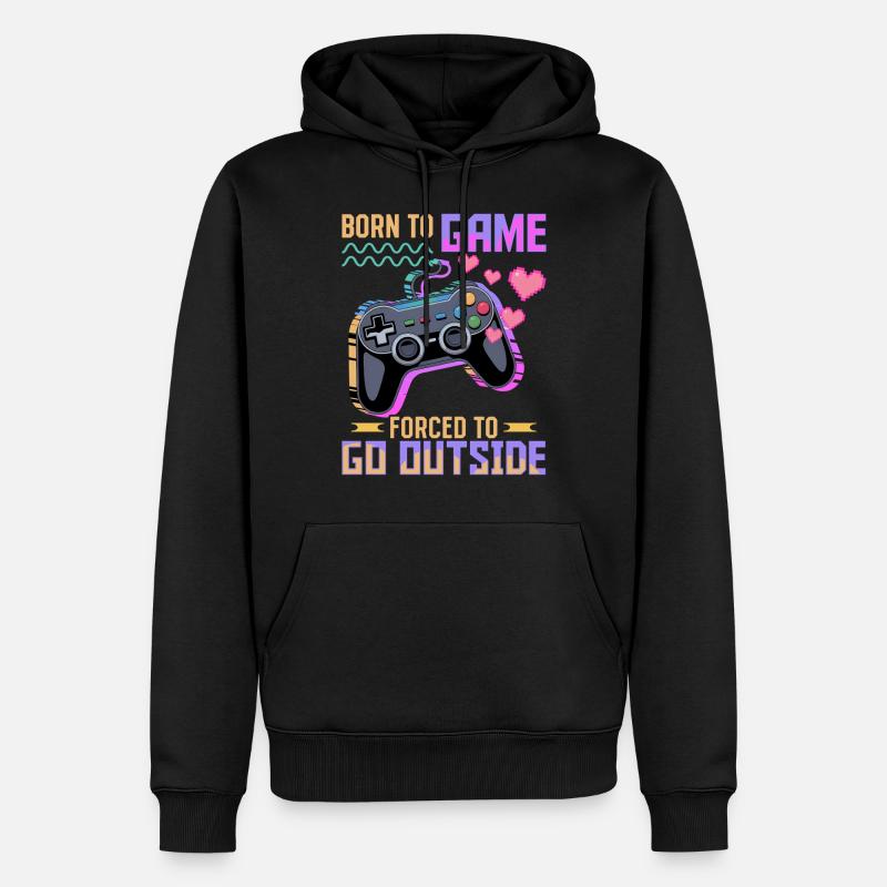 Gamer Gaming Controller Video Game - Männer Premium Bio Hoodie - Schwarz