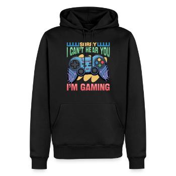 Gamer Gaming Controller Video Game - Männer Premium Bio Hoodie - Schwarz - Vorne - Nico (187cm)