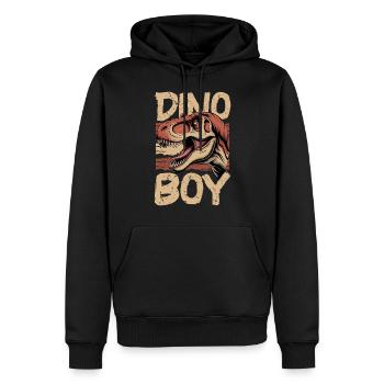 Dinosaur T-Rex kids - Männer Premium Bio Hoodie - Schwarz - Vorne - Nico (187cm)
