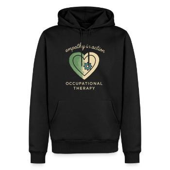 ergothérapeute ot Gift Healthcare Reha - Sweat à capuche Premium bio Homme - noir - Devant - Nico (187cm)