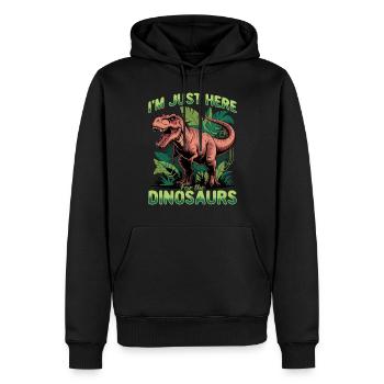 Dinosaur T-Rex kids - Männer Premium Bio Hoodie - Schwarz - Vorne - Nico (187cm)