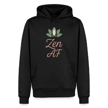 Boho Yoga Spirituelles Geschenk Für Yogis Achtsame - Männer Premium Bio Hoodie - Schwarz - Vorne - Nico (187cm)