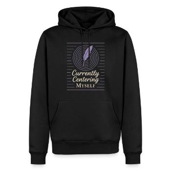 Dankbarkeitspraxis Journalliebhaber Emotional - Männer Premium Bio Hoodie - Schwarz - Vorne - Nico (187cm)