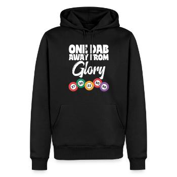 Conception amusante de la soirée de bingo pour les fans de bingo - Sweat à capuche Premium bio Homme - noir - Devant - Nico (187cm)