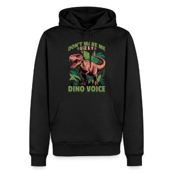 Dinosaur T-Rex kids - Männer Premium Bio Hoodie - Schwarz - Vorne - Nico (187cm)