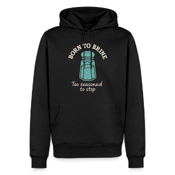 Amateur de sel Sodium Dependent Nacl Meme - Sweat à capuche Premium bio Homme - noir - Devant - Nico (187cm)