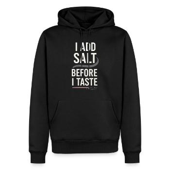 Salzliebhaber Natriumabhängiger Nacl Meme - Männer Premium Bio Hoodie - Schwarz - Vorne - Nico (187cm)