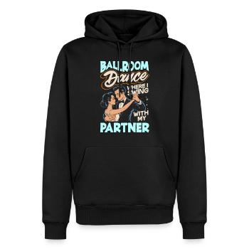 Gesellschaftstanz Tanzpartner Outfit Tänzer Tanzen - Männer Premium Bio Hoodie - Schwarz - Vorne - Nico (187cm)