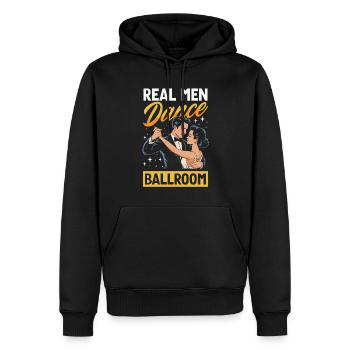 Echte Männer Tanzen Ballroom Gesellschaftstanz - Männer Premium Bio Hoodie - Schwarz - Vorne - Nico (187cm)