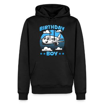Avion Enfants Voyage Pilote Tout-petit - Sweat à capuche Premium bio Homme - noir - Devant - Nico (187cm)