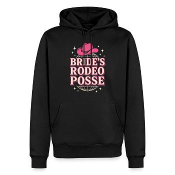 Disco Coirl Western Enterrement de vie de jeune fille - Sweat à capuche Premium bio Homme - noir - Devant - Nico (187cm)