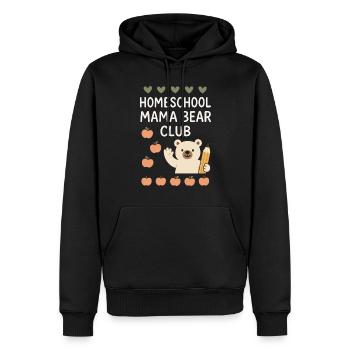 Homeschool Mom Mama Bear Homeschooling Geschenk - Männer Premium Bio Hoodie - Schwarz - Vorne - Nico (187cm)