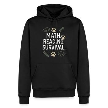 Homeschool Mom Mama Bear Homeschooling Geschenk - Männer Premium Bio Hoodie - Schwarz - Vorne - Nico (187cm)