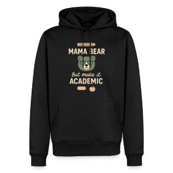 Homeschool Mom Mama Bear Homeschooling Geschenk - Männer Premium Bio Hoodie - Schwarz - Vorne - Nico (187cm)