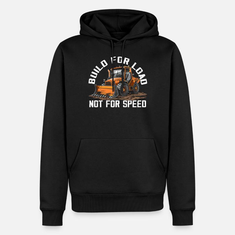 Amateurs de chargeuses compactes - Sweat à capuche Premium bio Homme - noir
