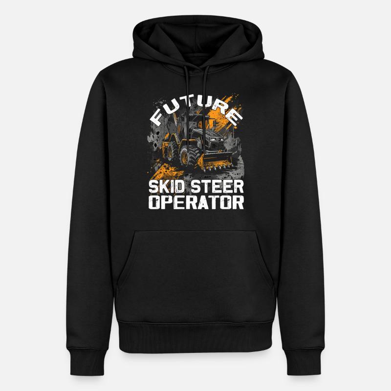 Amateurs de chargeuses compactes - Sweat à capuche Premium bio Homme - noir