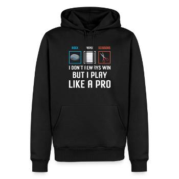 Schere Stein Papier Professioneller Gewinner - Männer Premium Bio Hoodie - Schwarz - Vorne - Nico (187cm)