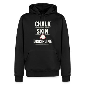 Entraînement de la force de préhension pour les grimpeurs Hangboard - Sweat à capuche Premium bio Homme - noir - Devant - Nico (187cm)