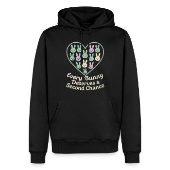 Lapin Maman Lapin Sauvetage Adopter, Acheter - Sweat à capuche Premium bio Homme - noir - Devant - Nico (187cm)