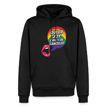 Queer Stolz Queer Freude Lgbtq+ Bestätigung Trans - Männer Premium Bio Hoodie - Schwarz - Vorne - Nico (187cm)