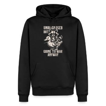 Non diagnostiqué, mais quelque chose - Sweat à capuche Premium bio Homme - noir - Devant - Nico (187cm)
