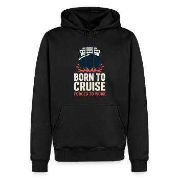 Cruise Addict Funny Cruise Loyalty Ocean - Sweat à capuche Premium bio Homme - noir - Devant - Nico (187cm)