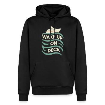 Cruise Addict Funny Cruise Loyalty Ocean - Sweat à capuche Premium bio Homme - noir - Devant - Nico (187cm)