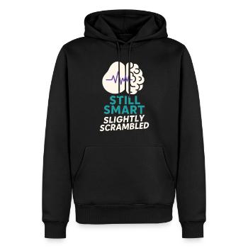 Survivant d’une lésion cérébrale neuro-résiliente - Sweat à capuche Premium bio Homme - noir - Devant - Nico (187cm)