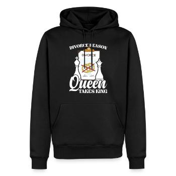Joueur d’échecs Cadeau de divorce de mariage - Sweat à capuche Premium bio Homme - noir - Devant - Nico (187cm)