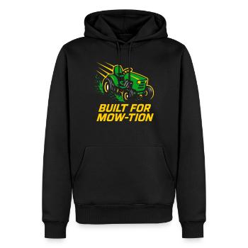 Tondeuse à gazon Tondeuse à gazon Racing Tondeuse à gazon de course - Sweat à capuche Premium bio Homme - noir - Devant - Nico (187cm)