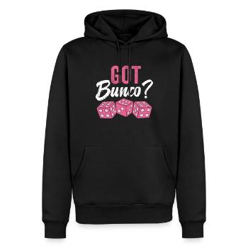 Bunco Würfel Spielabend Design Bunco Turnier - Männer Premium Bio Hoodie - Schwarz - Vorne - Nico (187cm)