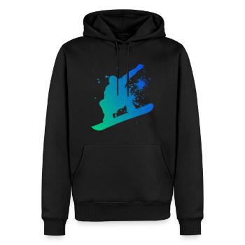 Snowboarder Wintersport Snowboarding Snowboard - Männer Premium Bio Hoodie - Schwarz - Vorne - Nico (187cm)