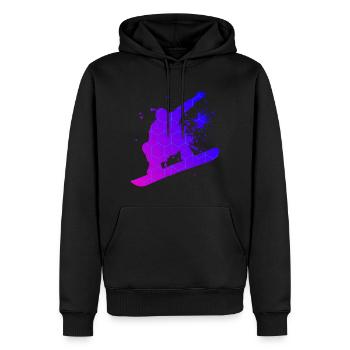 Wintersport Snowboard Snowboarder Herren Snowboard - Männer Premium Bio Hoodie - Schwarz - Vorne - Nico (187cm)