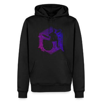 Men's Percussionist Women's Drum Kit Drums - Men’s Premium Organic Hoodie - black - Front - Nico (187cm)