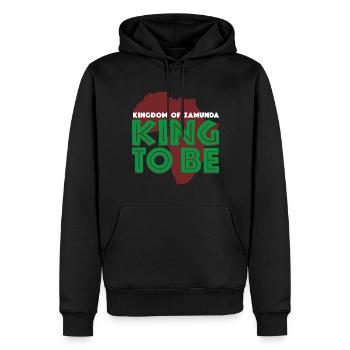 Der Prinz aus Zamunda King To Be Pärchen Outfit - Männer Premium Bio Hoodie - Schwarz - Vorne - Nico (187cm)