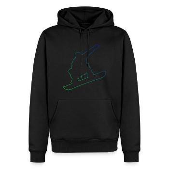 Snowboard Snowboarding Wintersport Snowboarder - Männer Premium Bio Hoodie - Schwarz - Vorne - Nico (187cm)