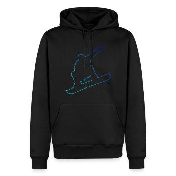 Snowboarder Snowboard Snowboard Hommes Wintersp - Sweat à capuche Premium bio Homme - noir - Devant - Nico (187cm)
